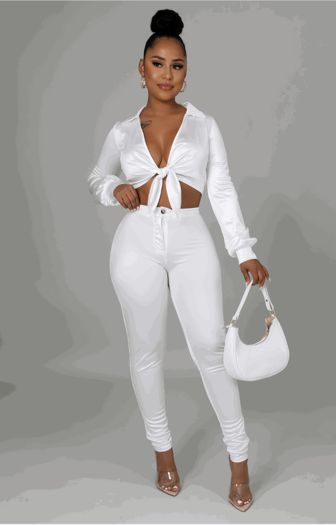 All White Affair Pant Set